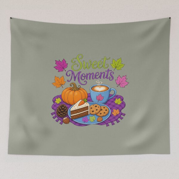 Item preview, Sweet Moments – Cozy Autumn Coffee & Carrot Cake designed and sold by Aimetoi.