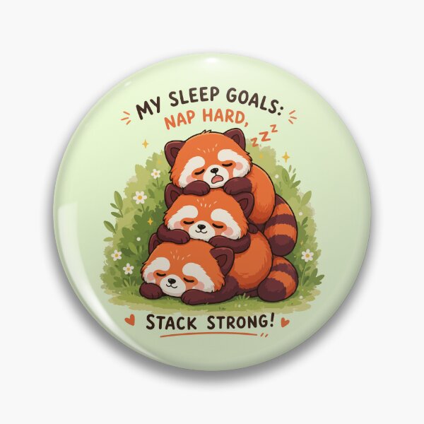 Item preview, Cute Red Panda Sleep Stack designed and sold by RedpandasMerch.