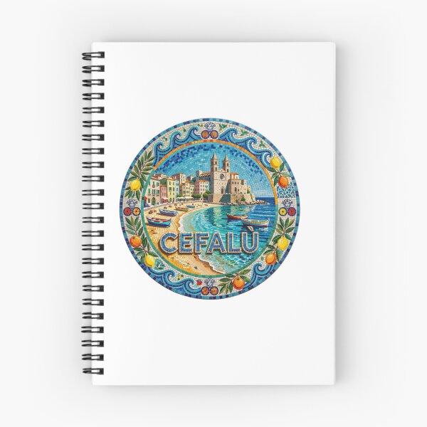 Item preview, Cefalu Seaside Mosaic Travel Sticker Summer Souvenir designed and sold by Imaginarium of Chaos falcon88 .