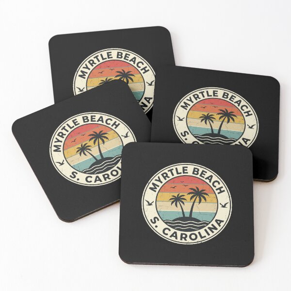 Item preview, Myrtle Beach South Carolina Vintage Surf Travel Vacation Badge designed and sold by dudelinart.
