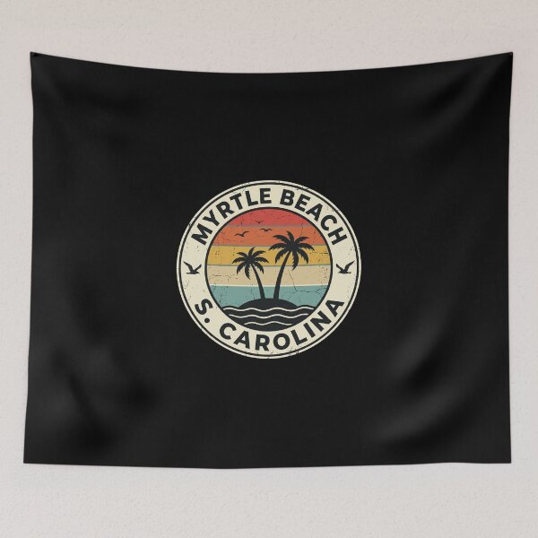 Item preview, Myrtle Beach South Carolina Vintage Surf Travel Vacation Badge designed and sold by dudelinart.