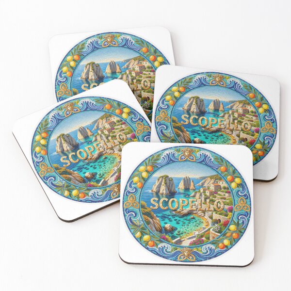 Item preview, Scopello Sea Stacks Mosaic Travel Sticker Summer Souvenir designed and sold by Imaginarium of Chaos falcon88 .