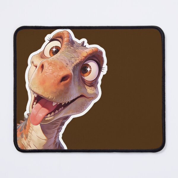 Item preview, Cute Goofy Dinosaur Face designed and sold by KiraChie.
