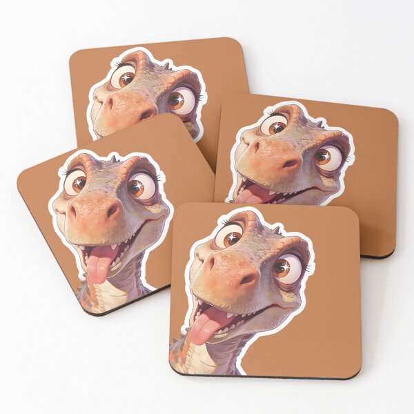 Item preview, Cute Goofy Dinosaur Face designed and sold by KiraChie.