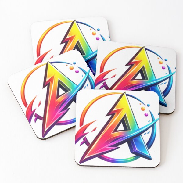 Item preview, Colorful Futuristic Letter A Logo  Modern Gaming Style Rainbow  designed and sold by SKStyle.