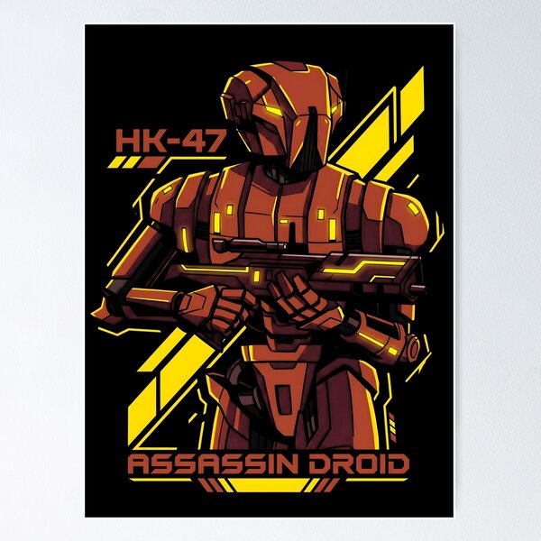 Item preview, Hk 47 Star Wars KOTOR Vector Video Game Streetwear Tee designed and sold by Senpaiwaves.