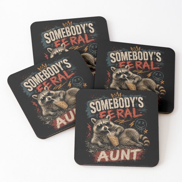Item preview, Somebody's Feral Aunt Raccoon Funny Auntie Gift designed and sold by HumansStuck12.