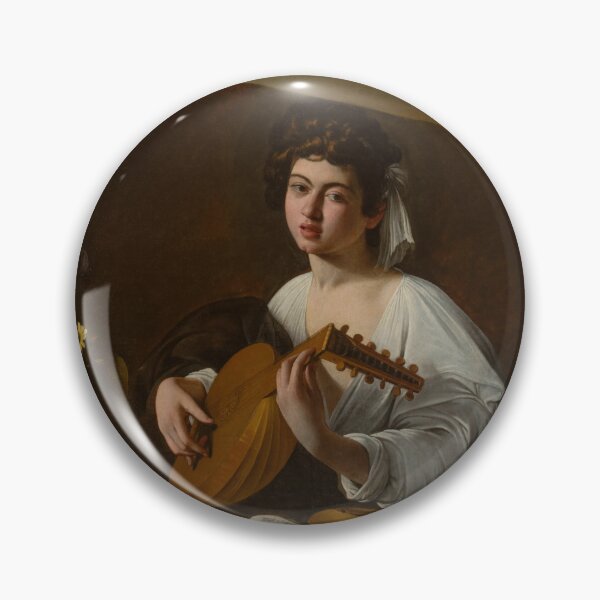 Item preview, Young Lute Player with Flowers designed and sold by artofuniverse.