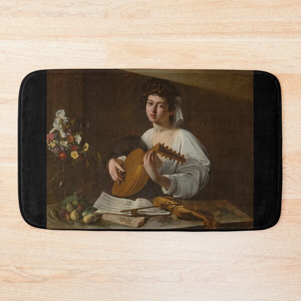 Item preview, Young Lute Player with Flowers designed and sold by artofuniverse.