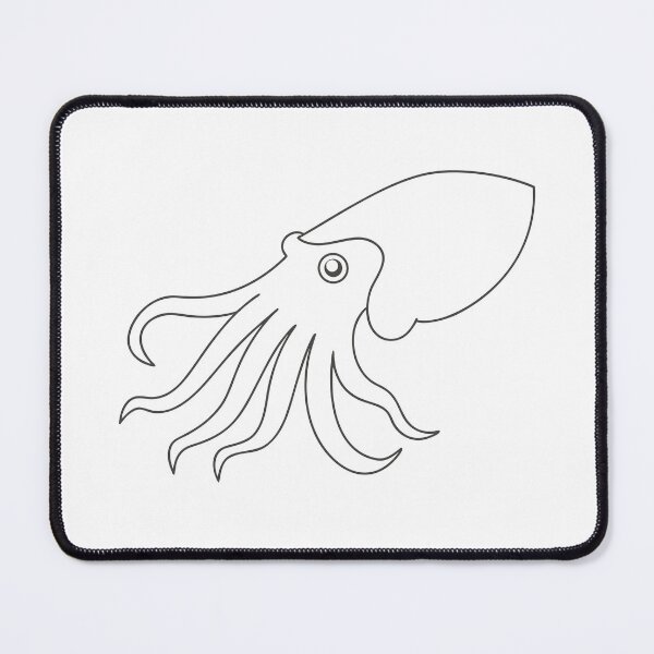 Item preview, Squid Elegant 2 Line Art Gift designed and sold by OneLine Studio.