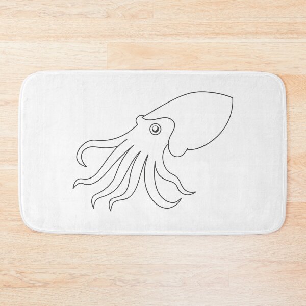 Item preview, Squid Elegant 2 Line Art Gift designed and sold by OneLine Studio.