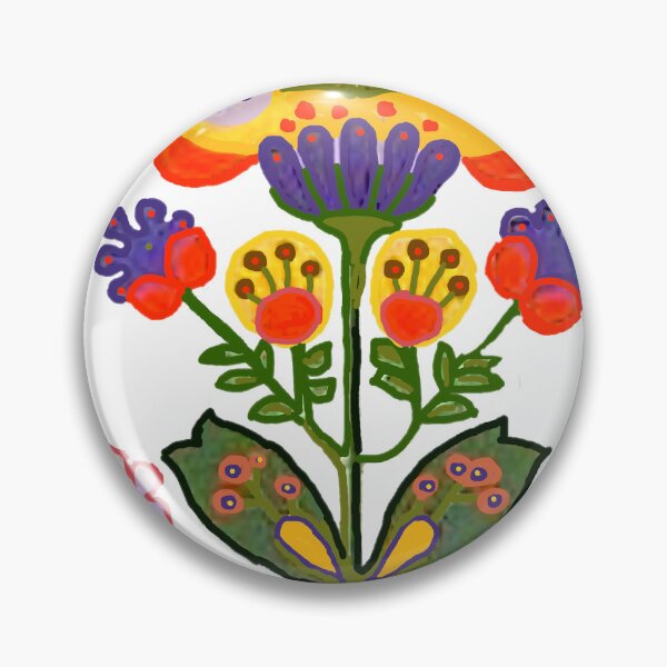 Item preview, Folk Art Flower designed and sold by ViaARTfactory.