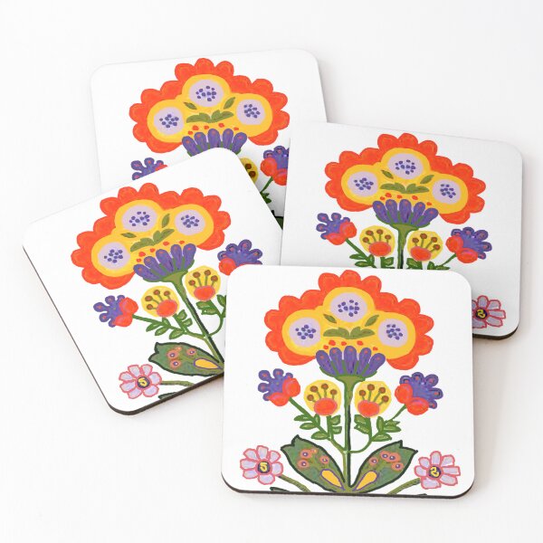 Item preview, Folk Art Flower designed and sold by ViaARTfactory.