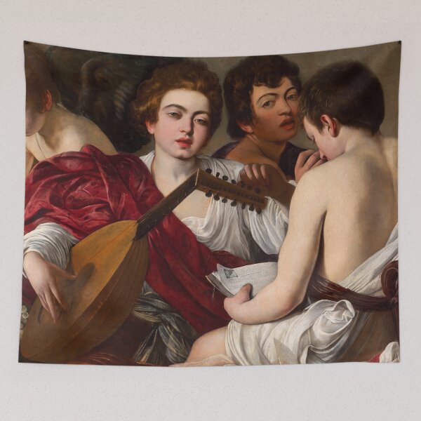 Item preview, Young Musicians With Lute and Violin designed and sold by artofuniverse.