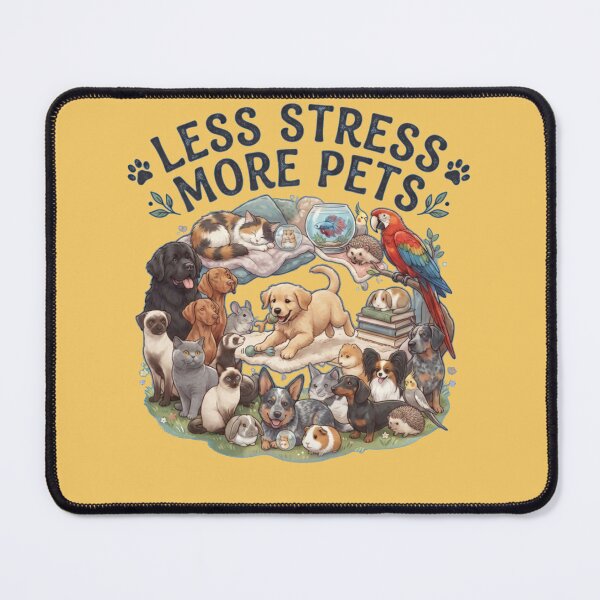 Item preview, Less Stress More Pets - Cute Animal Lovers Design designed and sold by Evelashop.