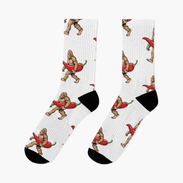 Item preview, Bigfoot Chili Pepper Sasquatch Mexican Jalapeno designed and sold by BoldThreadLab.
