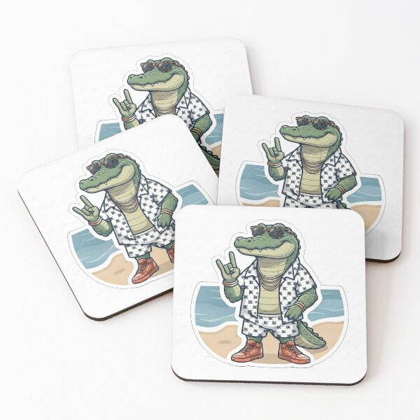 Item preview, Cool Crocodile Rocker Summer Beach Graphic designed and sold by BoldConcept43.