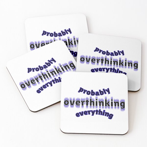 Item preview, Probably Overthinking Everything Layered Text Graphic designed and sold by Snedsdigital.