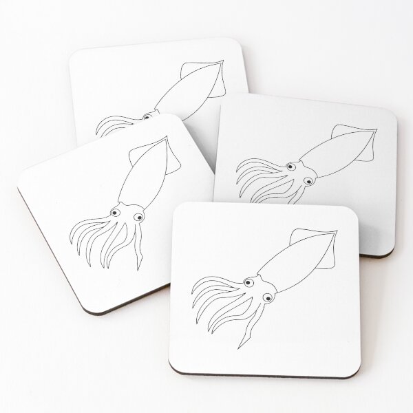 Item preview, Squid Friendly 1 Line Art Gift designed and sold by OneLine Studio.