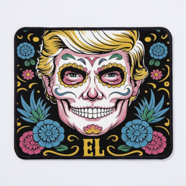 Item preview, El Pendejo Dia De Los Muertos Sugar Skull Trump designed and sold by Demakusan.