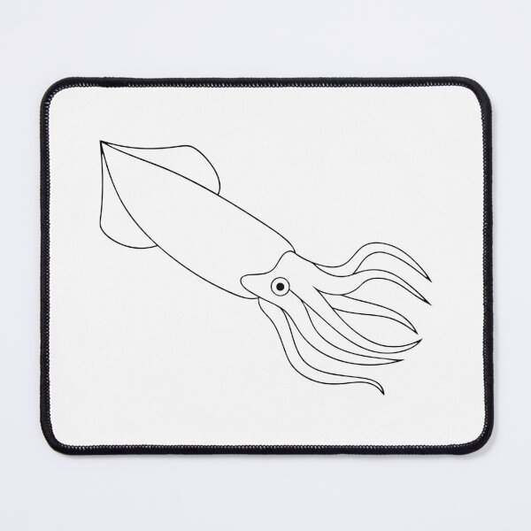 Item preview, Squid Friendly Line Art Gift designed and sold by OneLine Studio.