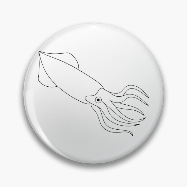 Item preview, Squid Friendly  Line Art Gift designed and sold by OneLine Studio.
