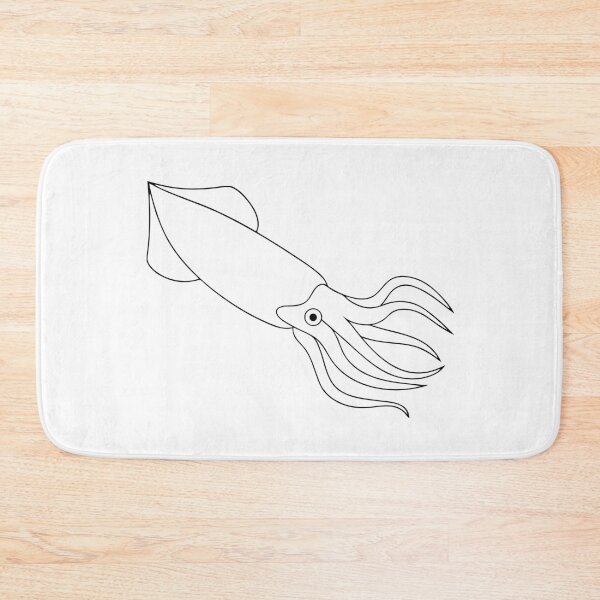 Item preview, Squid Friendly  Line Art Gift designed and sold by OneLine Studio.