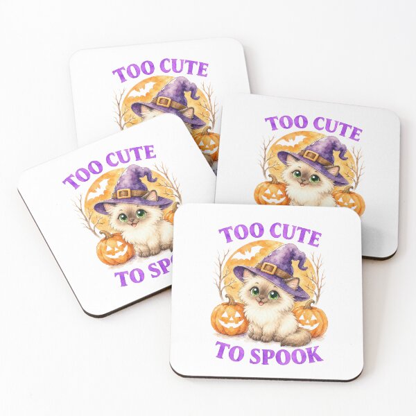 Item preview, Too Cute To Spook Ragdoll Cat Witch Halloween designed and sold by ArtisticDesignsbyLinda.