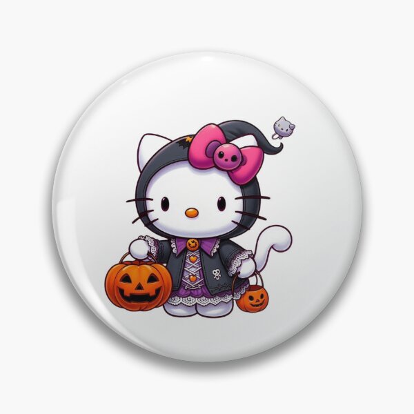Item preview, Hello Kitty Witch Ghost Pink Halloween Kawaii Spooky Aesthetic PNG designed and sold by rfd2.