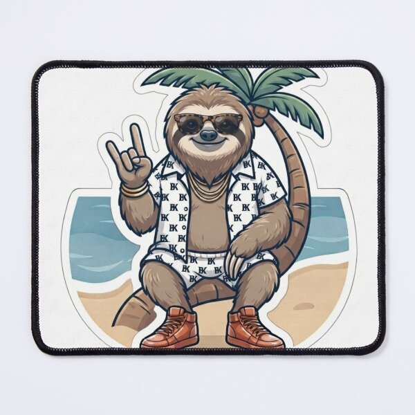 Item preview, Chill Sloth Rocker Summer Beach Graphic designed and sold by BoldConcept43.