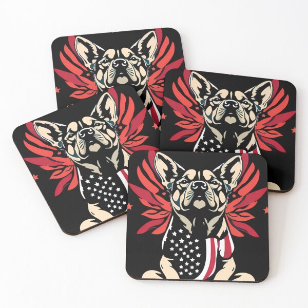 Item preview, Patriotic Bulldog with Wings - American Flag  designed and sold by WhimsicTalies.