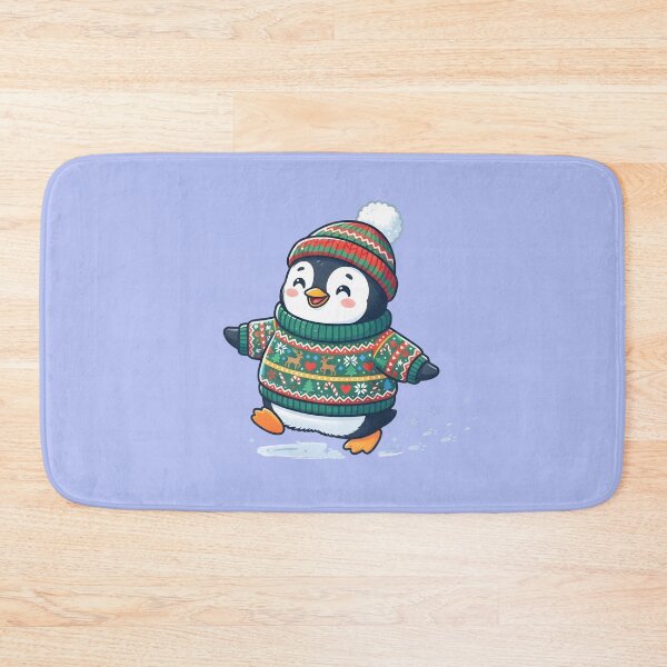 Item preview, Cute Christmas Penguin Ugly Sweater Winter Sticker designed and sold by Raw Tigers.