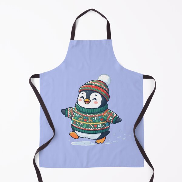 Item preview, Cute Christmas Penguin Ugly Sweater Winter Sticker designed and sold by Raw Tigers.