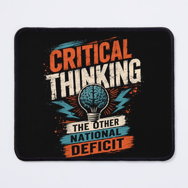 Item preview, Critical Thinking The Other National Deficit Social Commentary Intellectual Thinker designed and sold by HumansStuck12.