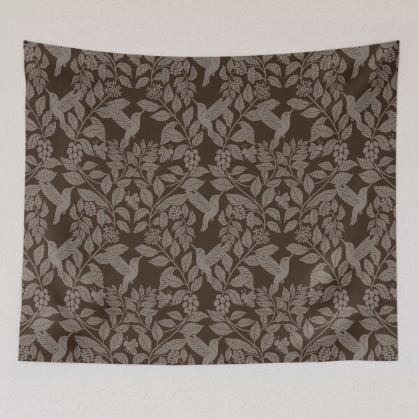 Item preview, Medium Coffee plants, coffee garden, hummingbird and bees, coffee arabica  designed and sold by DColourMuse.