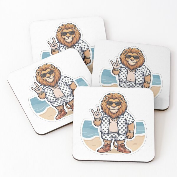 Item preview, Cool Lion Rocker Summer Beach Graphic designed and sold by BoldConcept43.