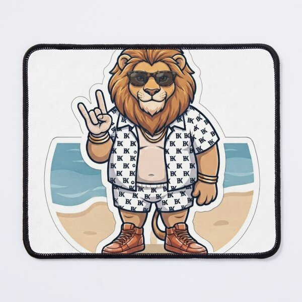 Item preview, Cool Lion Rocker Summer Beach Graphic designed and sold by BoldConcept43.