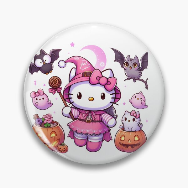 Item preview, Hello Kitty Witch Pink Halloween Kawaii Spooky Sanrio Aesthetic PNG designed and sold by rfd2.