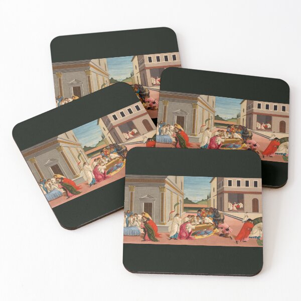 Item preview, Botticelli Three Miracles of Saint Zenobius designed and sold by artofuniverse.