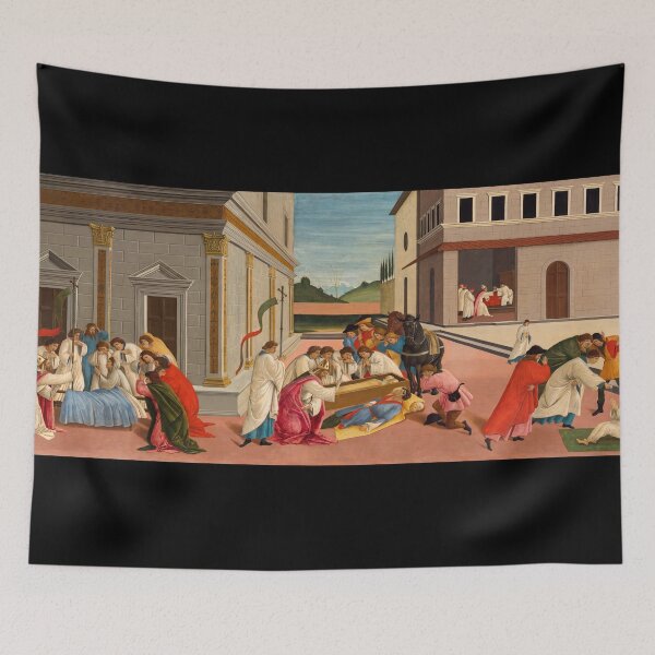 Item preview, Botticelli Three Miracles of Saint Zenobius designed and sold by artofuniverse.