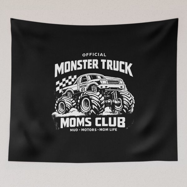 Item preview, Monster Truck Moms Club Retro Mama Birthday Mom designed and sold by Abirtom.