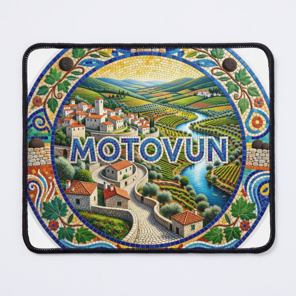 Item preview, Motovun Hilltop Mosaic Travel Sticker Summer Souvenir designed and sold by Imaginarium of Chaos falcon88 .