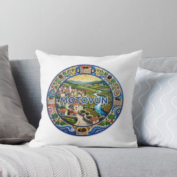 Item preview, Motovun Hilltop Mosaic Travel Sticker Summer Souvenir designed and sold by Imaginarium of Chaos falcon88 .