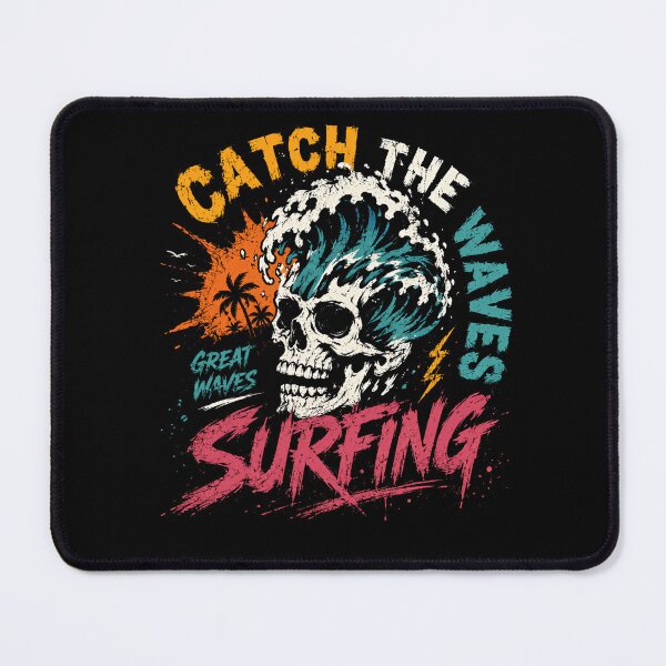 Item preview, Catch The Waves Surfing Skate Surf Hawaii Surfer designed and sold by HumansStuck12.