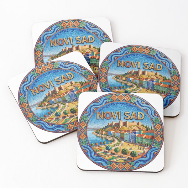 Item preview, Novi Sad Fortress Mosaic Travel Sticker Summer Souvenir designed and sold by Imaginarium of Chaos falcon88 .