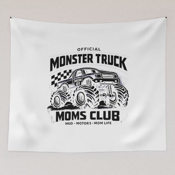 Item preview, Monster Truck Moms Club Retro Mama Birthday Mom designed and sold by Abirtom.