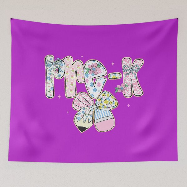 Item preview, Cute Preppy Back to School Floral Pre-K for Girls designed and sold by melodycook.