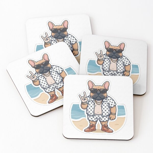 Item preview, Cool Bulldog Rocker Summer Beach Graphic designed and sold by BoldConcept43.