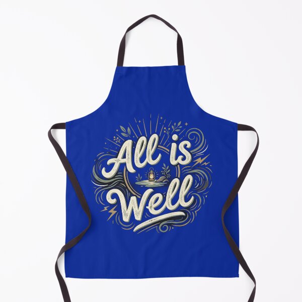 Item preview, All Is Well Vintage Typography T-Shirt | Minimalist Lantern Nature Quote | Inspirational Retro Aesthetic Design designed and sold by Bhaskar Digital Art.