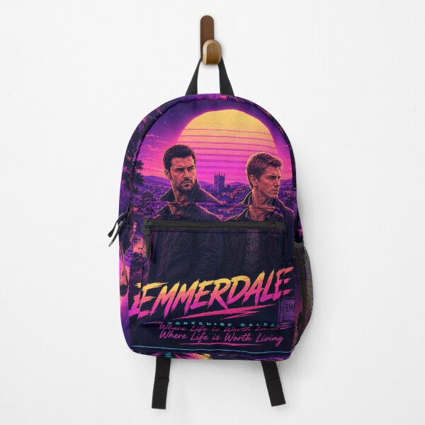 Item preview, Emmerdale Retro Sunset Synthwave British TV Drama Fan Art designed and sold by Abidel.